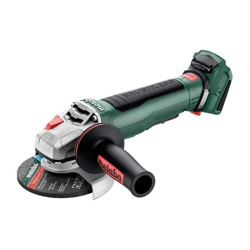 Meuleuse d'angle sans fil - METABO - WPB 18 LT BL 11-125 Quick - 18 V - MetaBOX 165 L