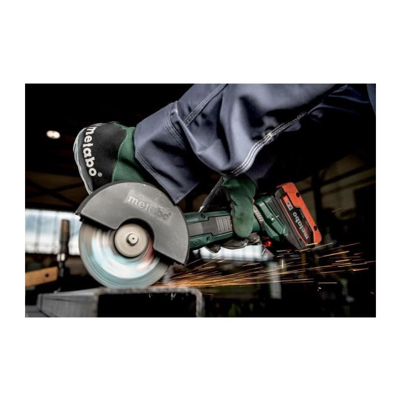 Meuleuse d'angle sans fil - METABO - WPB 18 LT BL 11-125 Quick - 18 V - MetaBOX 165 L