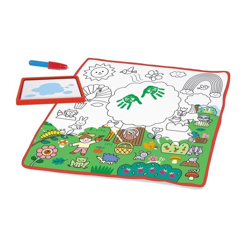 Activité créative - NATHAN - Coloréo Baby - Colorier avec de l'eau, tapis et feutre adaptés