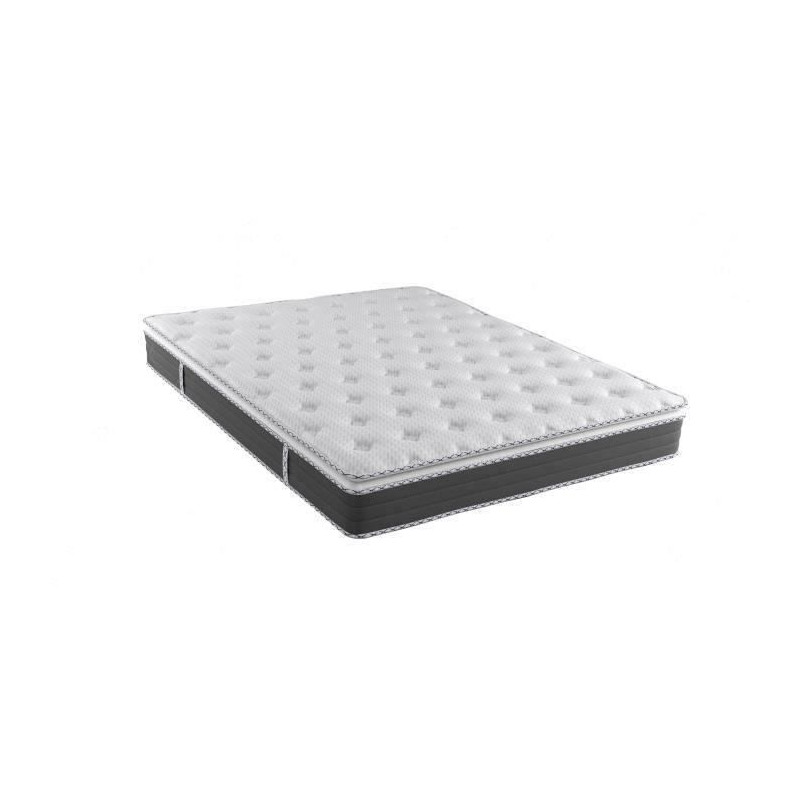 NUVOLA - Matelas - 140 x 190 cm - Epaisseur 27 cm - Ressorts - Surmatelas intégré