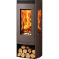 Poele a bois - PANADERO - Alba Ecodesign - 9,5 kw - Bûches 50 cm