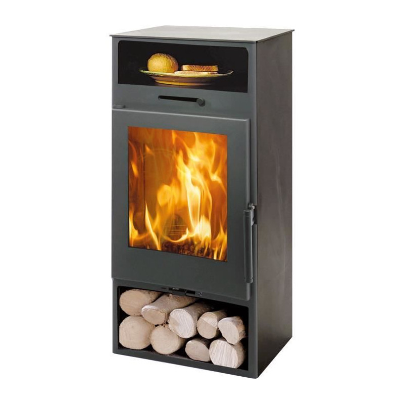 Poele a bois - PANADERO - Nijar Ecodesign - 6,3 kw - Bûches 40 cm