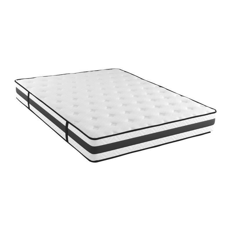 POCKET - Matelas - 140 x 190 cm - Epaisseur 24 cm - Ressorts ensachés réversible