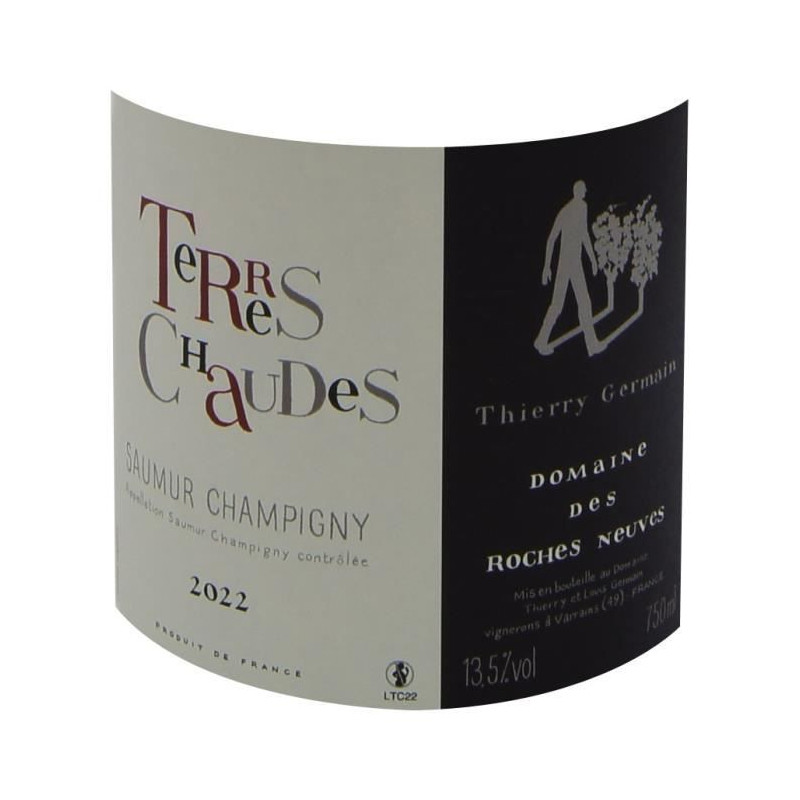 Domaine des Roches Neuves Cuvée Terres Chaudes 2022 Saumur Champigny - Vin rouge de Loire - Bio