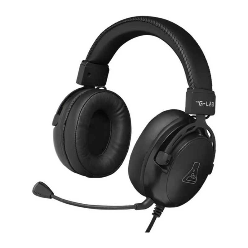 Casque Gamer Filaire - THE G-LAB - KORP TITANIUM - Microphone - PC/PS4/Xbox One - Noir