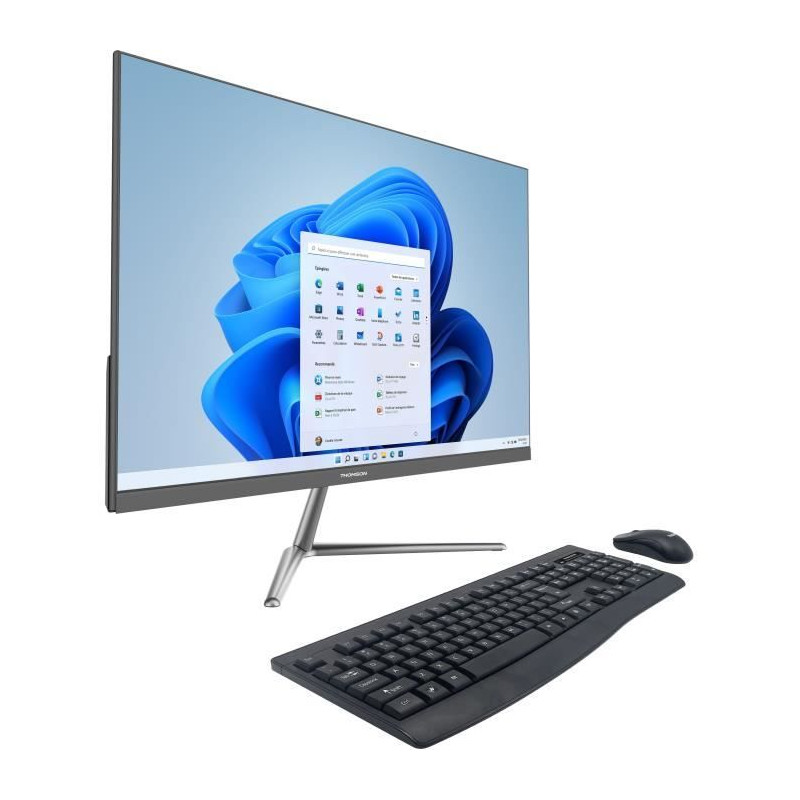 PC tout en un - THOMSON - AIO24I310-8BK512 - 23.8 - Intel Core I3-10110U - 8 GB DDR4 - SSD 512Go - Avec souris et clavier sans f