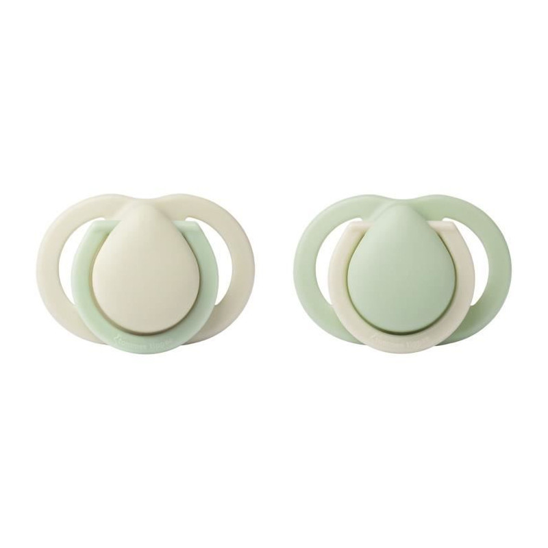 Sucette - TOMMEE TIPPEE - Nouveau-né 0-2 mois - Lot de 2 - Avec téterelle et collerette miniature