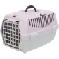 TRIXIE Box de transport Capri 2 - XS–S - 37 x 34 x 55 cm - Gris clair et mauve - Pour chien