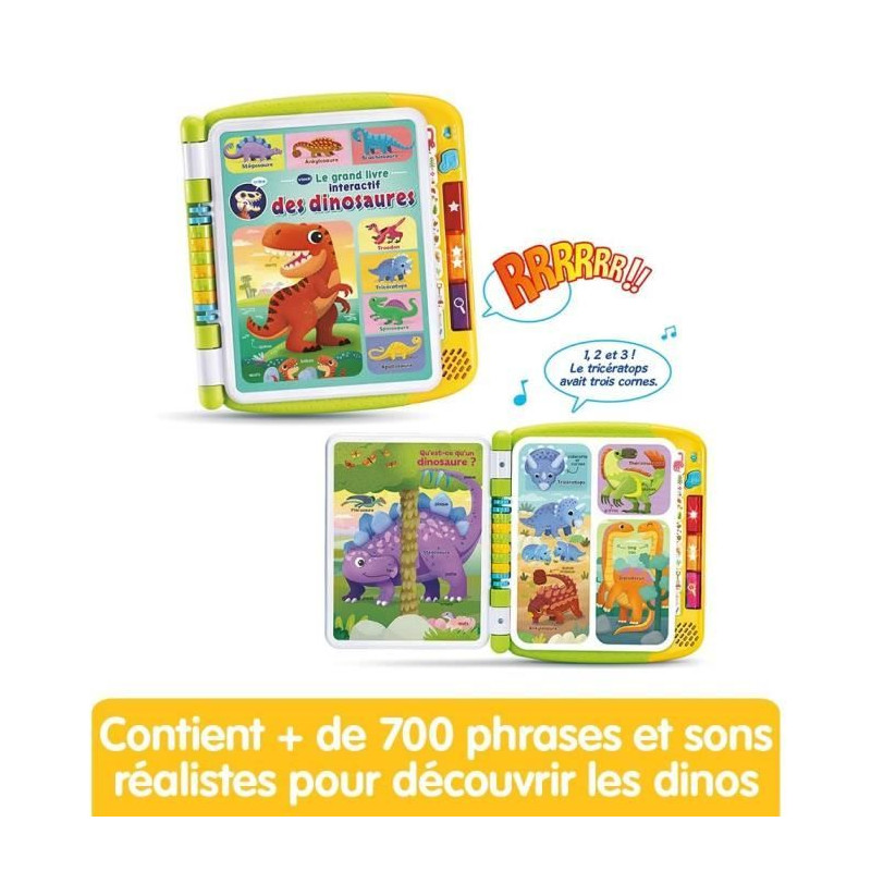 VTECH LE GRAND LIVRE INTERACTIF DES DINOSAURES