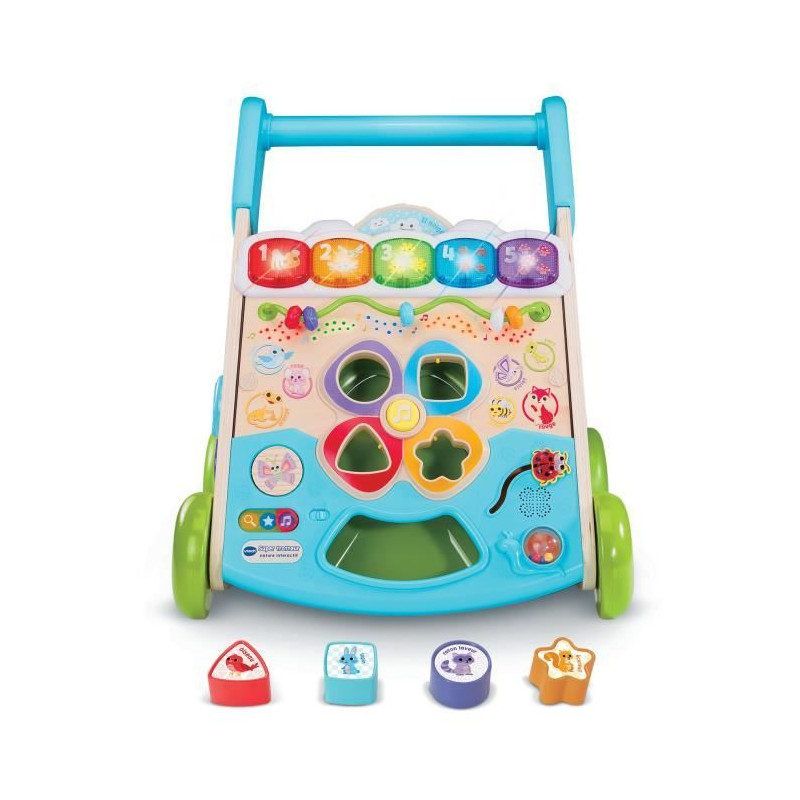 VTECH SUPER TROTTEUR NATURE INTERACTIF (JOUET AVEC PARTIE BOIS CERTIFIE FSC)