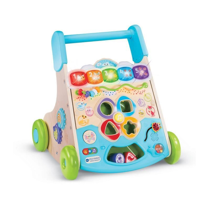 VTECH SUPER TROTTEUR NATURE INTERACTIF (JOUET AVEC PARTIE BOIS CERTIFIE FSC)