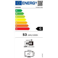 Samsung Dynamic Crystal Color?, Crystal Processor 4K?, Multiple Voice Assistant SAMSUNG - TU43DU7105KXXC