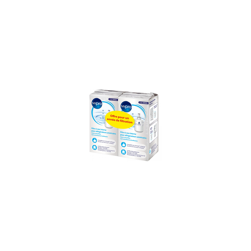 Filtre réfrigérateur américain (OBS) Wpro Pack Filtres Internes BSMG001 Réfrigérateur