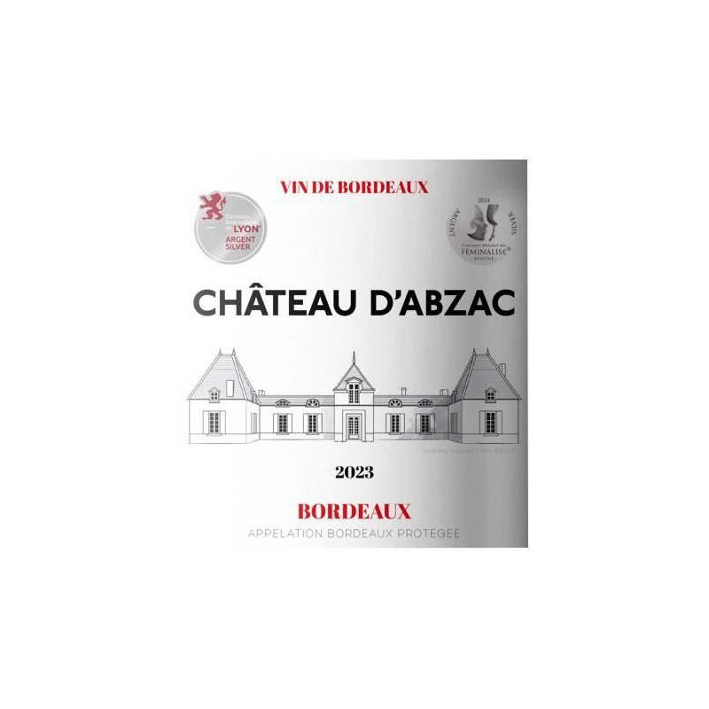 Château d'Abzac 2023 Bordeaux - Vin rouge de Bordeaux