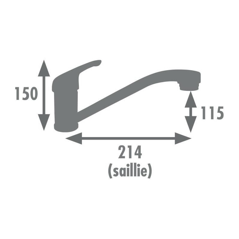 Mitigeur de cuisine - EDOUARD ROUSSEAU - SUN NF - Chromé