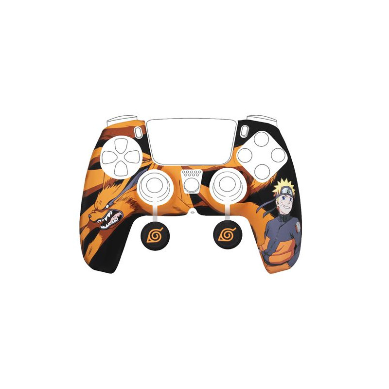 Kit de protection en silicone pour manette Kxlicences Dualsense Naruto Orange