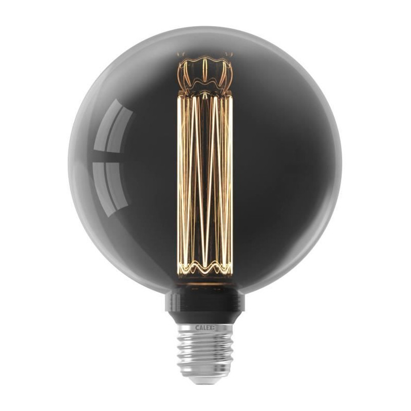 Ampoule LED E27 - CALEX - GLASSFIBER GLOBE G125 - 3,5 W - 40 lm - 2000 K - Intensité variable - Titanium