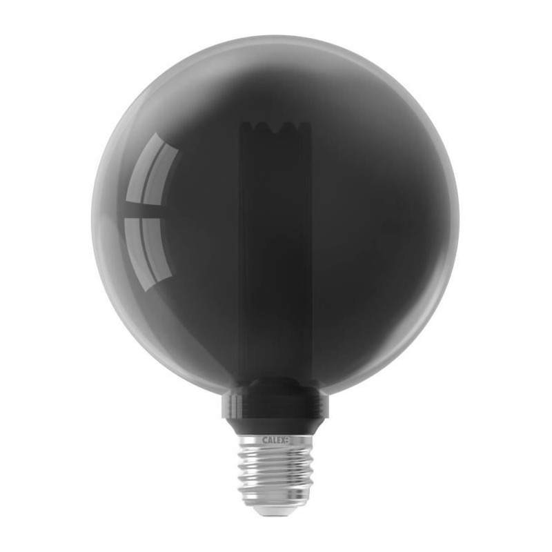 Ampoule LED E27 - CALEX - GLASSFIBER GLOBE G125 - 3,5 W - 40 lm - 2000 K - Intensité variable - Titanium