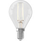 Ampoule LED E14 - CALEX - BALL P45 - Filament droit - 3,5 W - 250 lm - 2700 K - Intensité variable - Transparente