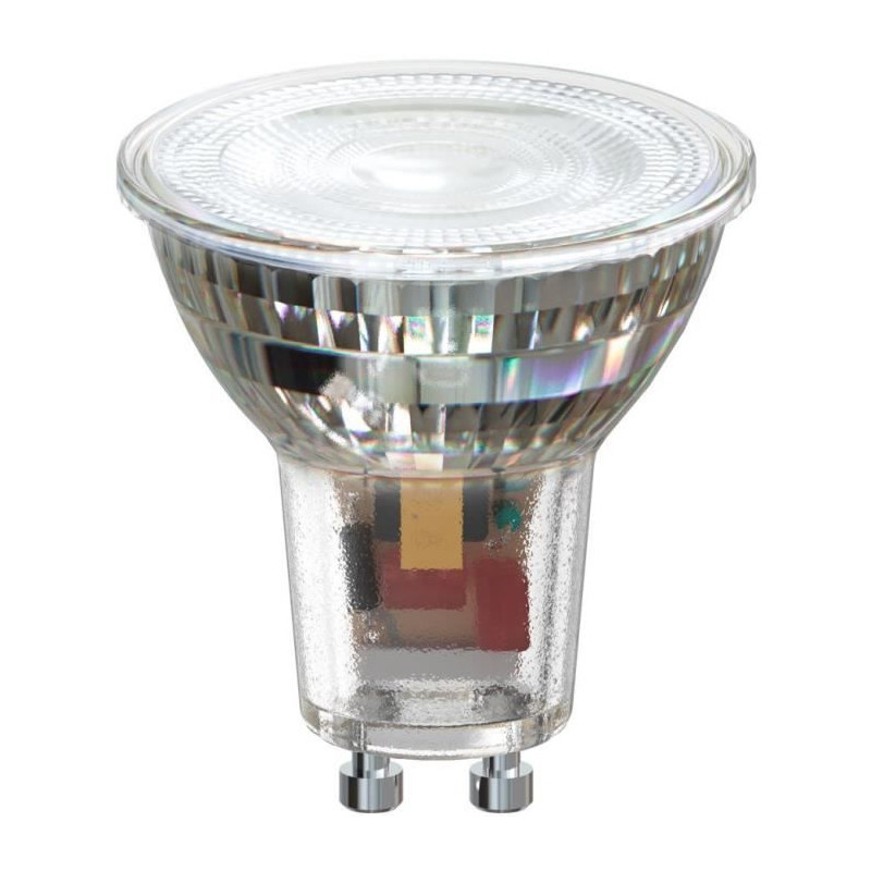 Ampoule LED reflecteur - CALEX - GU10 - 6 W - 400 lm - 3000 K - Intensité variable - Chrome