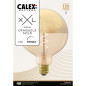 Ampoule LED E27 - CALEX - XXL SPECIALS G125 - Filament simple spirale - 4 W - 120 lm - 1800 K - Or