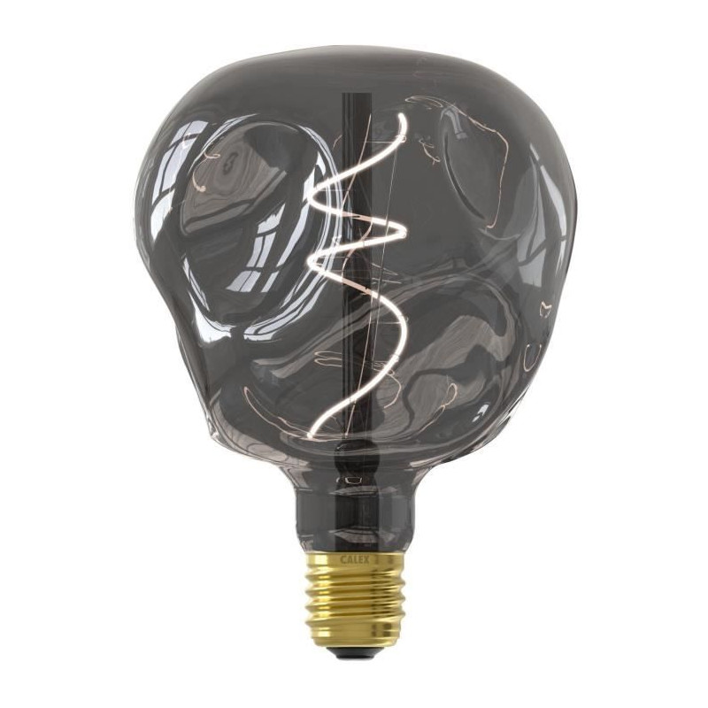 Ampoule LED E27 - CALEX - G125 NEO ORGANIC - Filament flexible - 4 W - 80 lm - 1800 K - Intensité variable - Titanium