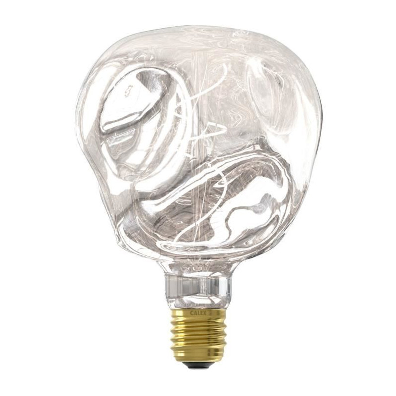 Ampoule LED E27 - CALEX - G125 NEO ORGANIC - Filament flexible - 4 W - 75 lm - 1800 K - Intensité variable - Silver