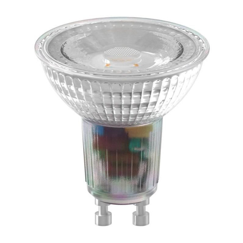 Ampoule LED reflecteur - CALEX - GU10 - 4,9 W - 345 lm - 2700 K - Intensité variable - Chrome