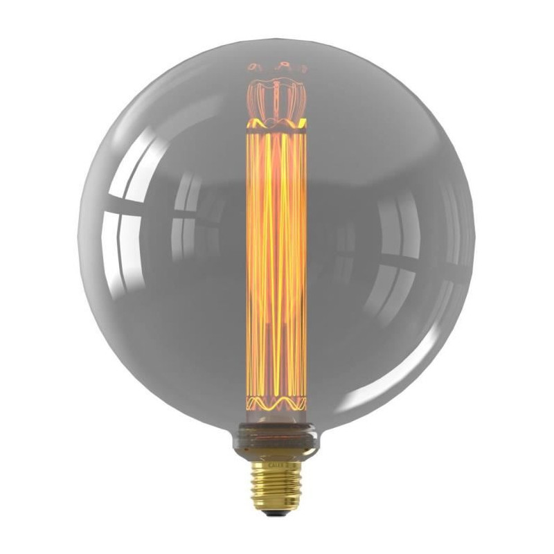 Ampoule LED E27 - CALEX - ROYAL KALMAR - Filament - 3,5 W - 60 lm - 2000 K - Intensité variable - Titanium