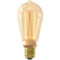 Ampoule LED E27 - CALEX - GLASSFIBER RUSTIC ST64 - 3,5 W - 120 lm - 1800 K - Intensité variable - Or