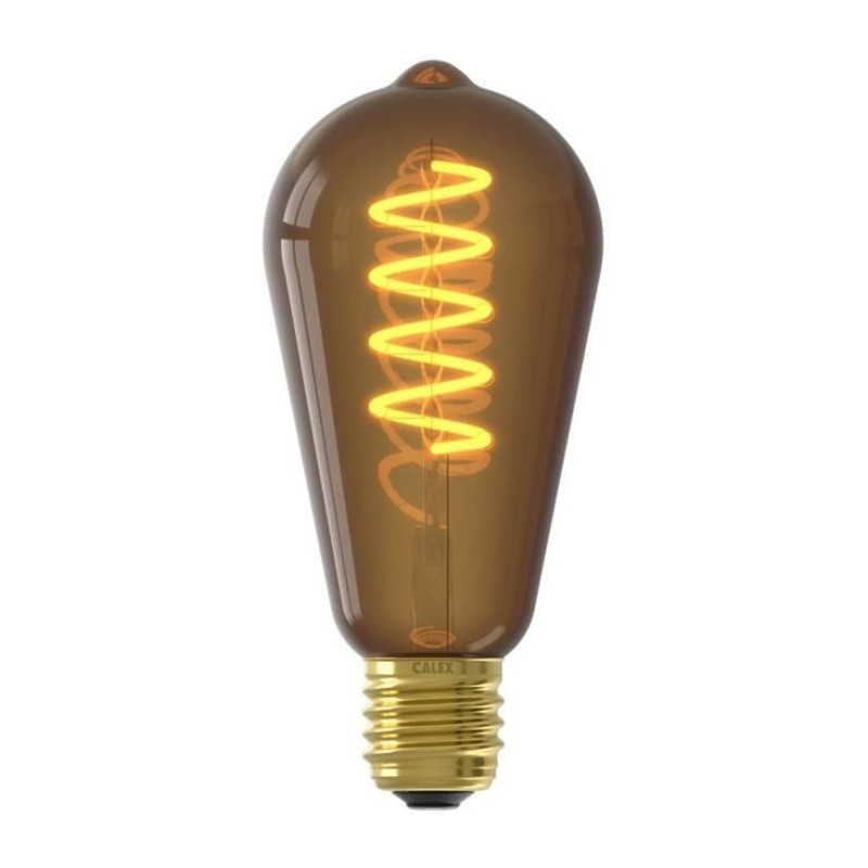 Ampoule LED E27 - CALEX - ST64 RUSTIC - Filament flexible - 4 W - 100 lm - 1800 K - Intensité variable