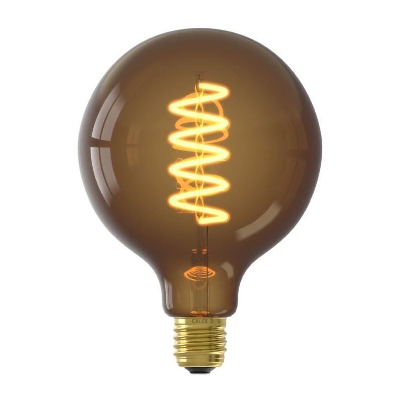 Ampoule LED E27 - CALEX - G125 GLOBE - Filament droit - 4 W - 120 lm - 1800 K - Intensité variable - Naturel