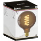 Ampoule LED E27 - CALEX - G125 GLOBE - Filament droit - 4 W - 120 lm - 1800 K - Intensité variable - Naturel