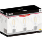 Ampoule LED E27 - CALEX - STANDARD A60 - Filament droit - 7 W - 806 lm - 2700 K - Intensité variable - Transparent