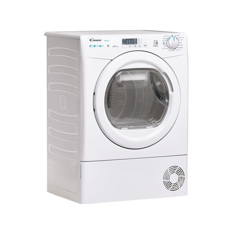 Seche-linge pompe a chaleur CANDY Smart CSE H10A1LE-47 - 10 kg - Connecté - 15 programmes - 66dB - Classe A+