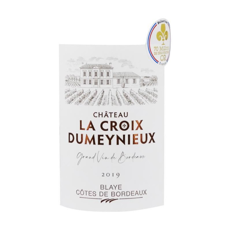 Château La Croix Dumeynieux 2019 Blaye Côtes de Bordeaux - Vin rouge de Bordeaux