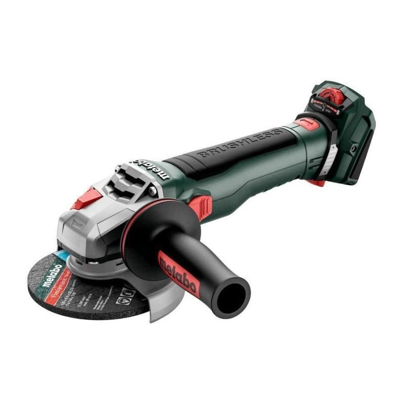 Meuleuse sans fil - METABO - WVB 18 LT BL 11-125 Quick - 18V - Béton - Professionnelle