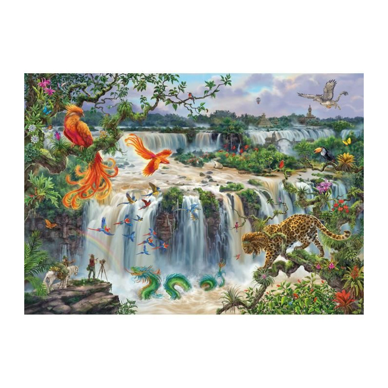 Puzzle 1000 pieces, Chutes d'eau, Adultes&enfants des 14 ans, Puzzle de qualité supérieure, 12000853, Edition 50 ans, Ravensbu