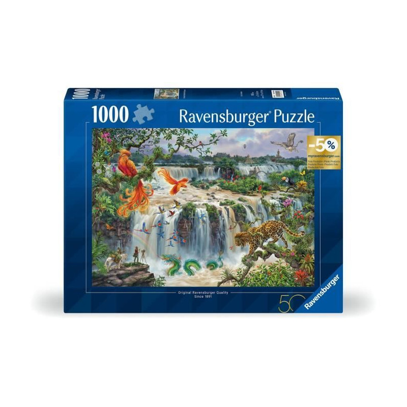 Puzzle 1000 pieces, Chutes d'eau, Adultes&enfants des 14 ans, Puzzle de qualité supérieure, 12000853, Edition 50 ans, Ravensbu