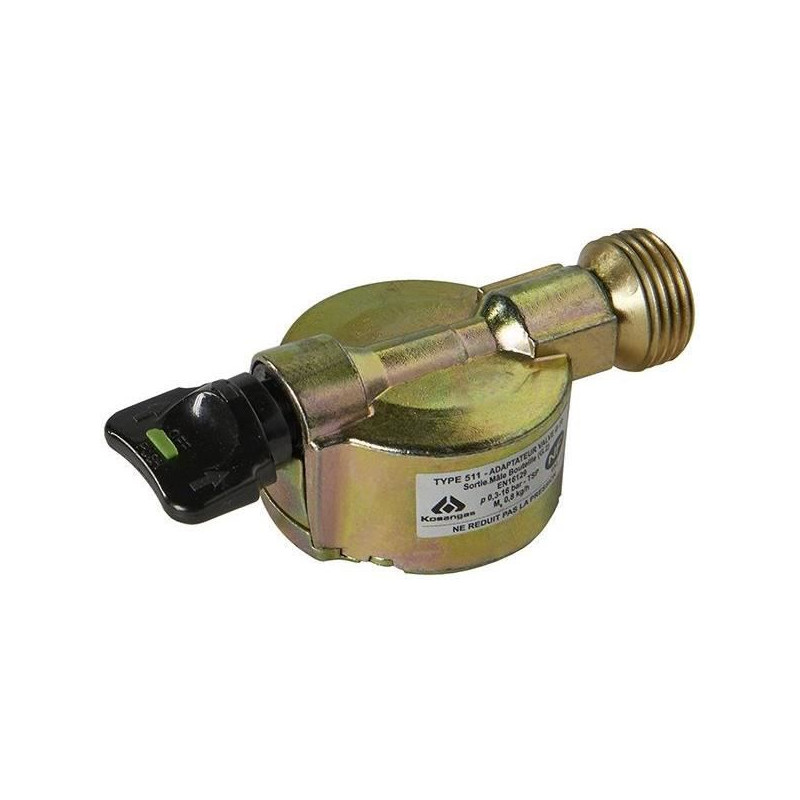 Robinet adaptateur Bethane / Propane NF - ROUSSEAU - D.20mm