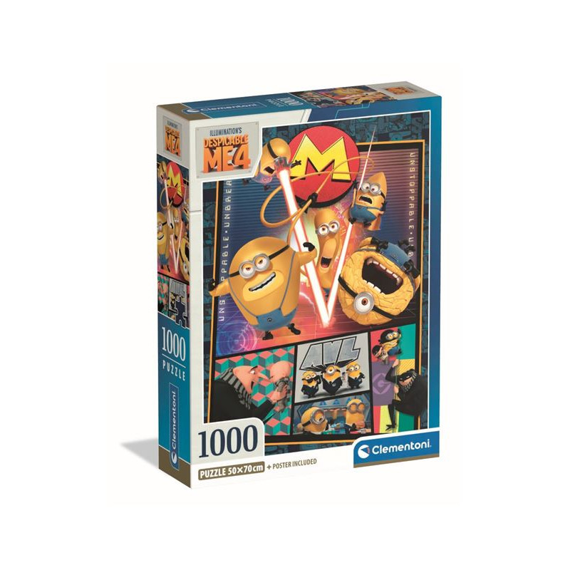 Puzzle 1000 pièces Clementoni Moi, Moche et Méchant 4