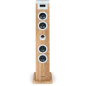 Tour haut-parleur - THOMSON - Blanc/Bois - Bluetooth/CD/USB/SD, 60W, Radio FM, Télécommande, Alim. 230V