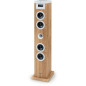 Tour haut-parleur - THOMSON - Blanc/Bois - Bluetooth/CD/USB/SD, 60W, Radio FM, Télécommande, Alim. 230V