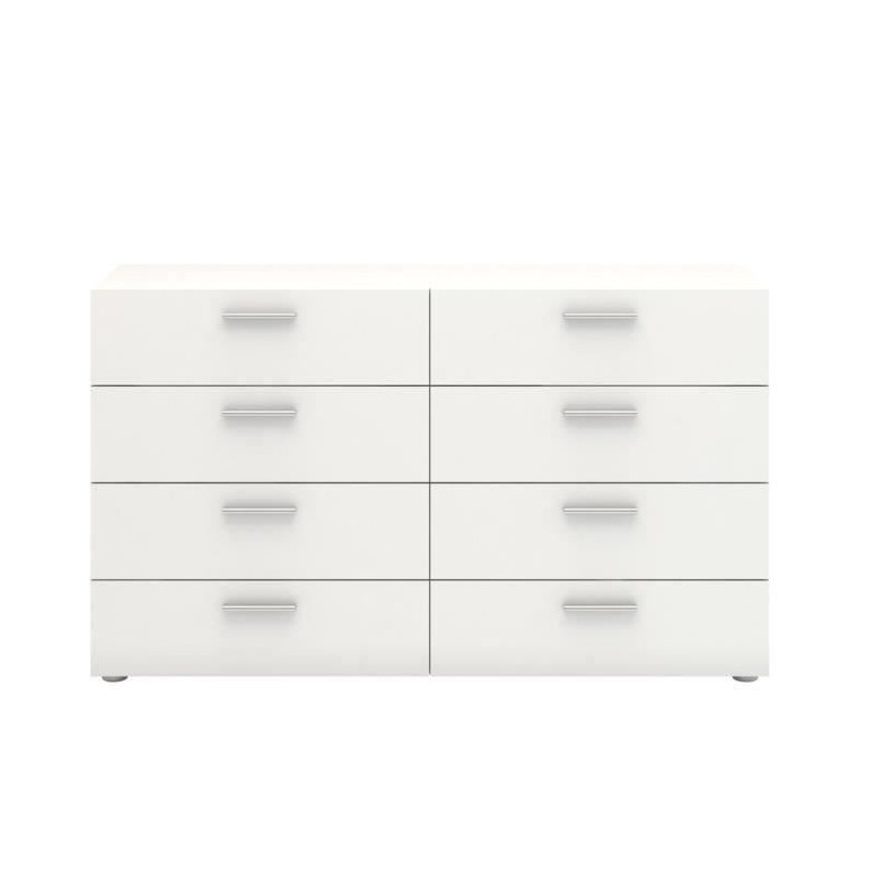 FINLANDEK Commode de chambre TYHJA style contemporain blanc mat - L 140 cm