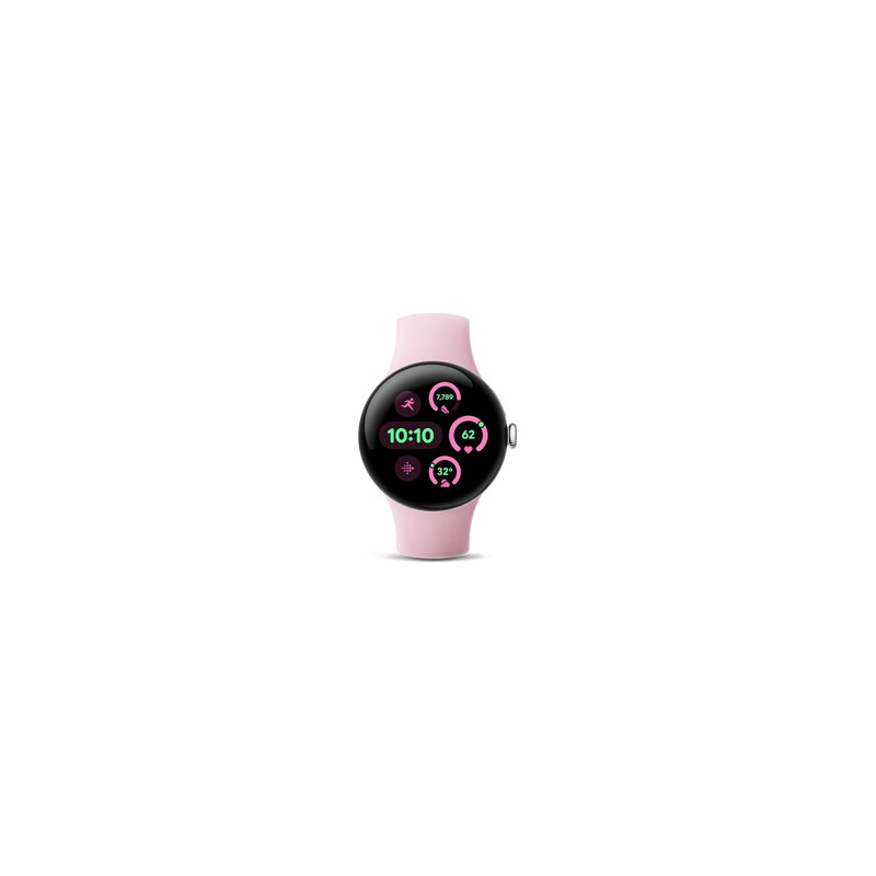 Montre connectée Google PIXEL WATCH 3 41MM WIFI ARGENT POLI BRACELET QUARTZ ROSE