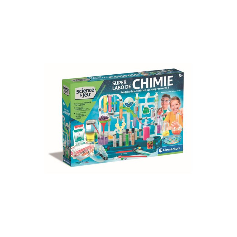 Jeu de sciences et d expérience Clementoni Super labo de chimie