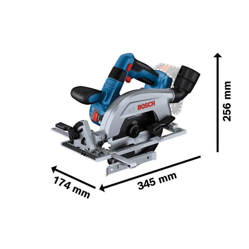 Scie circulaire 18V GKS 18V 57 2 L (Sans batterie ni chargeur) BOSCH 0 601 6C1 100