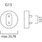 Tube LED 13W TOLEDO avant T8 CCG L1200mm 2000lm 840 SYLVANIA 30240