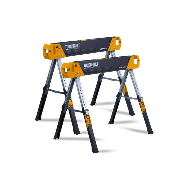 Pack de 2 tréteaux table de chantier SH 60 TOUGHBUILT TB SH 60 2 XEA