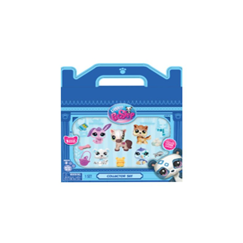 Figurine Bandai Littlest Petshop Pack de 5 pets Montagne